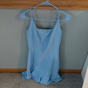 Amazon Light Blue Spaghetti Strap Dress